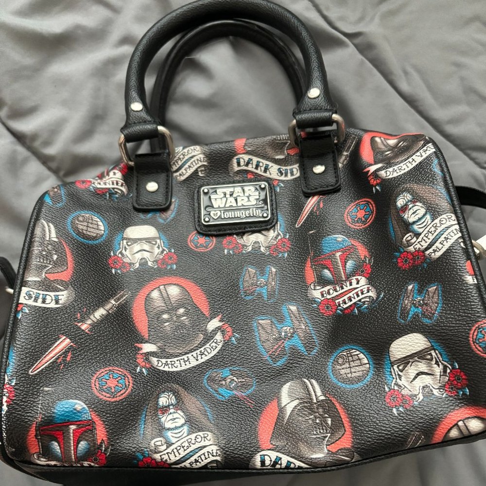 Loungefly Star Wars Dark Side Tattoo Barrel Bag/Handbag